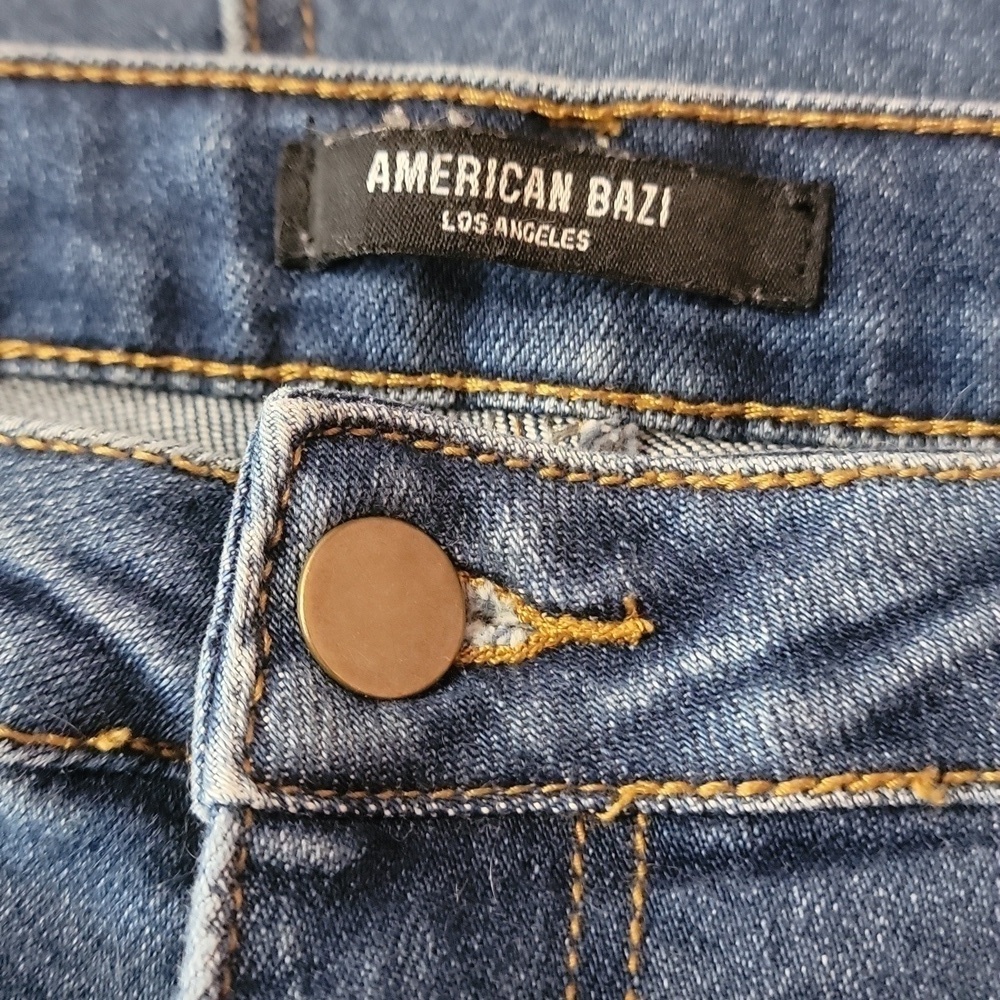 American Bazi 2X Distressed High-rise Jeans - Picture 7 of 8